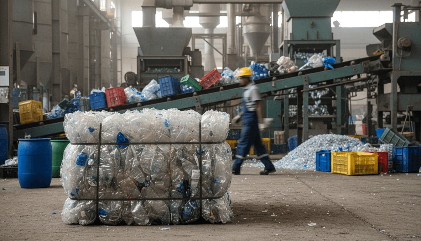 Editorial image for “PET Bottle Scrap Is Getting More Valuable. Here's Why.”, illustrating pet.